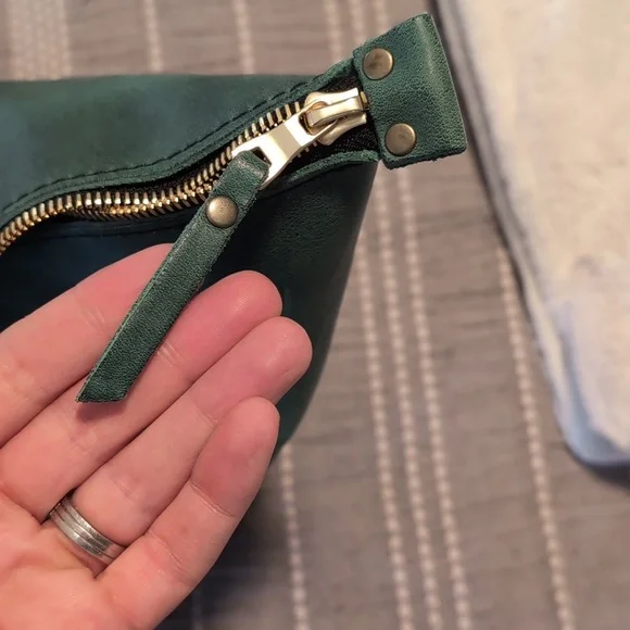 Portland Leather Oversized Zipper Tote - Surf - Picture 7 of 7